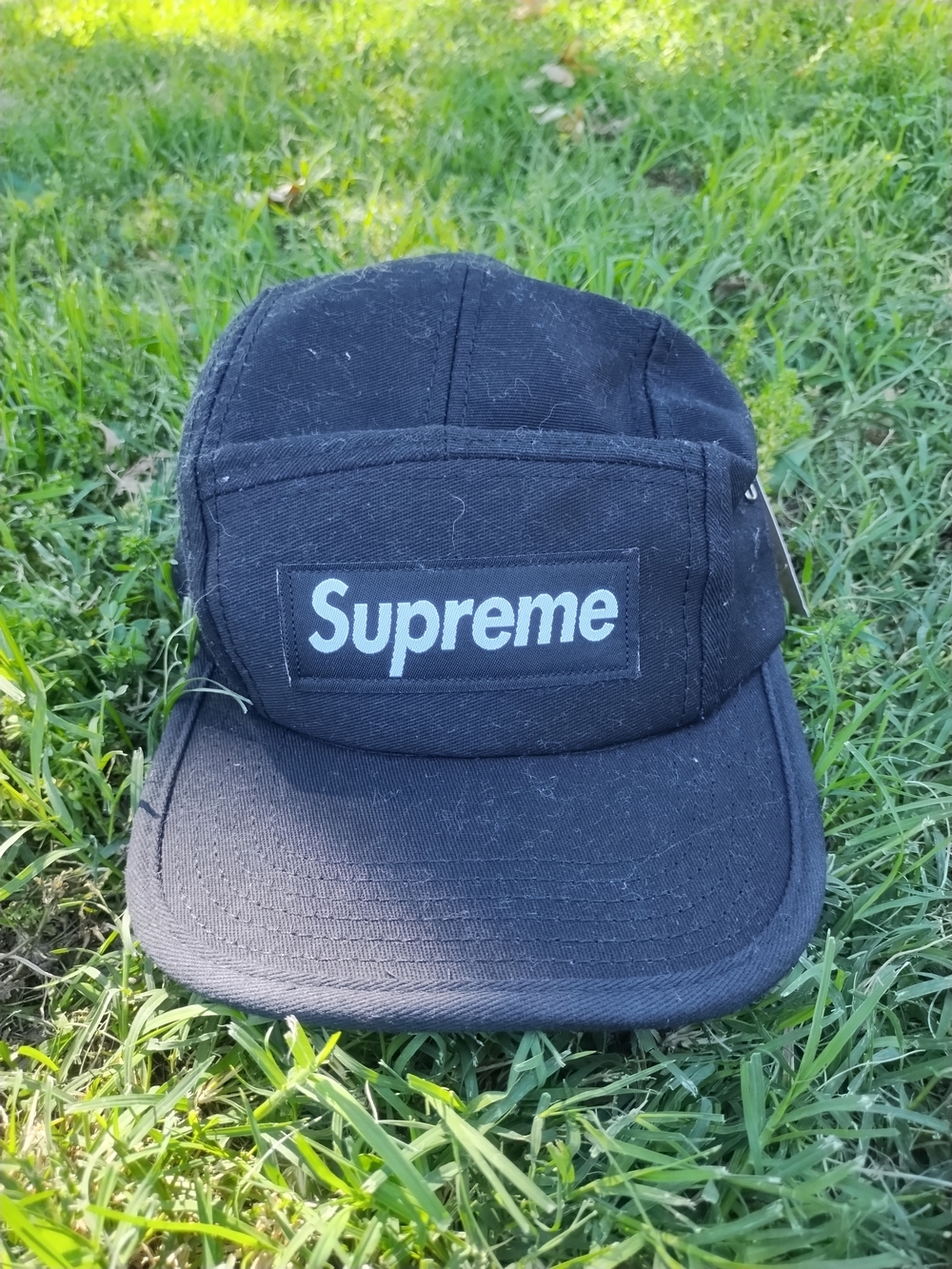 Supreme Black Box Logo 5-Panel Cap